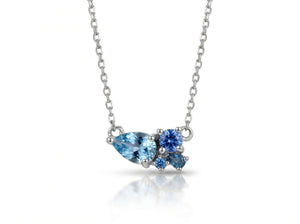 Collar Zafiro Cluster