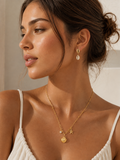 Pack Costa - collar y pendientes dorados de verano