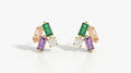 Multicolor Baguette Earrings