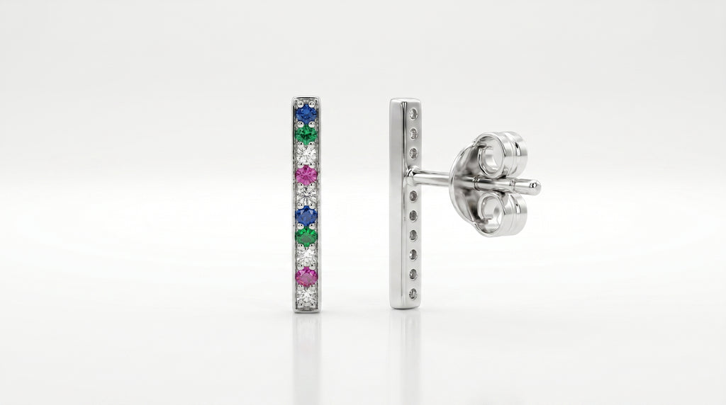 Pendientes Barra Prisma