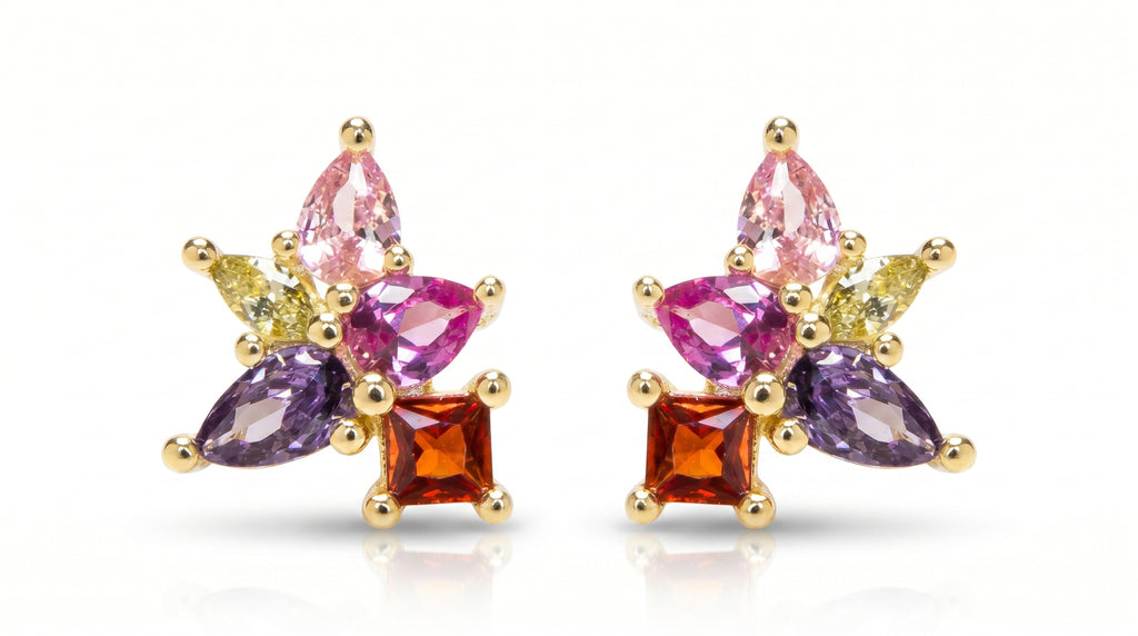 Pendientes Flor Prisma