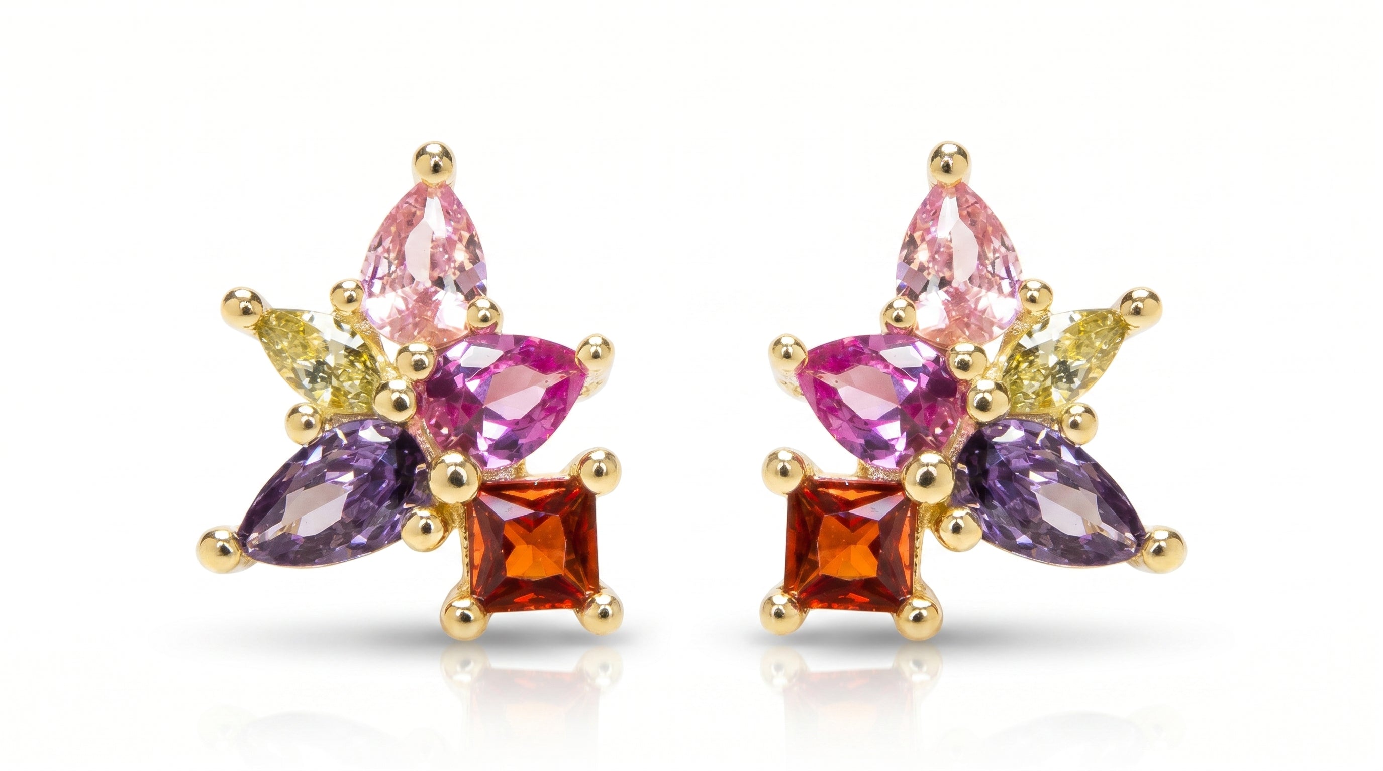 Pendientes Flor Prisma