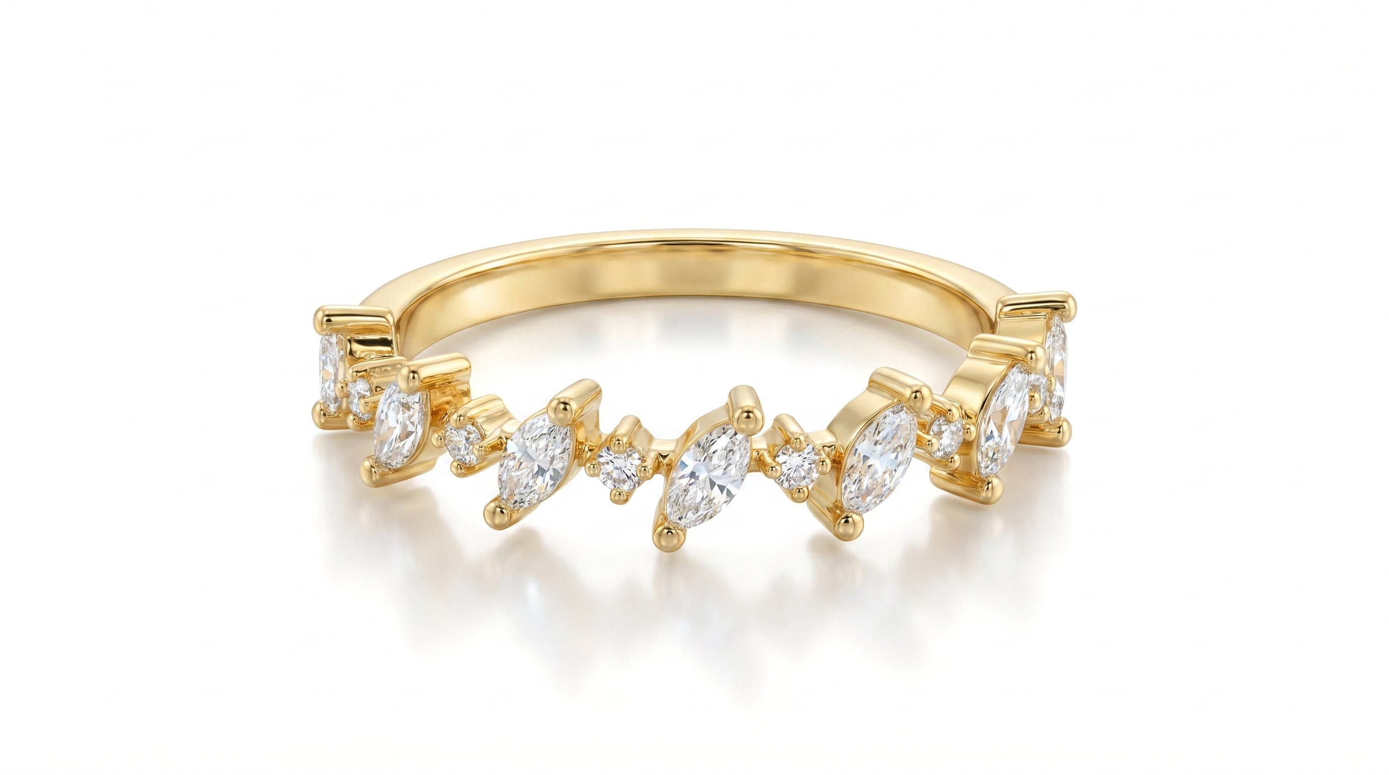 Anillo Circonita Baño Oro 18k