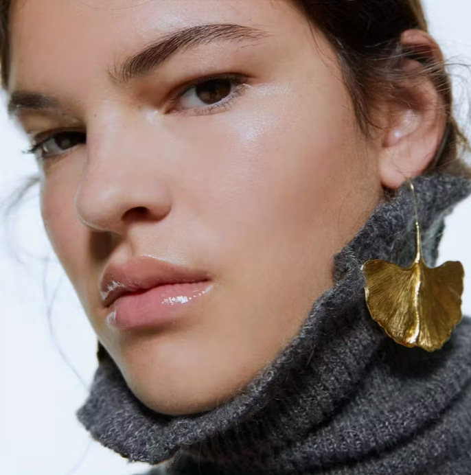 Ginkgo Leaf Earrings