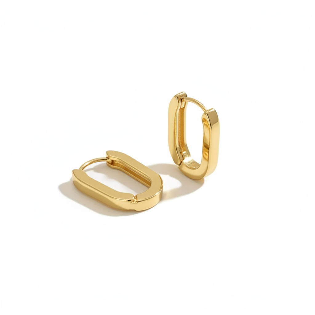 Aros geométricos dorados