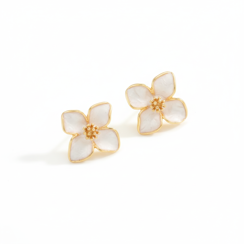 Pendientes flor