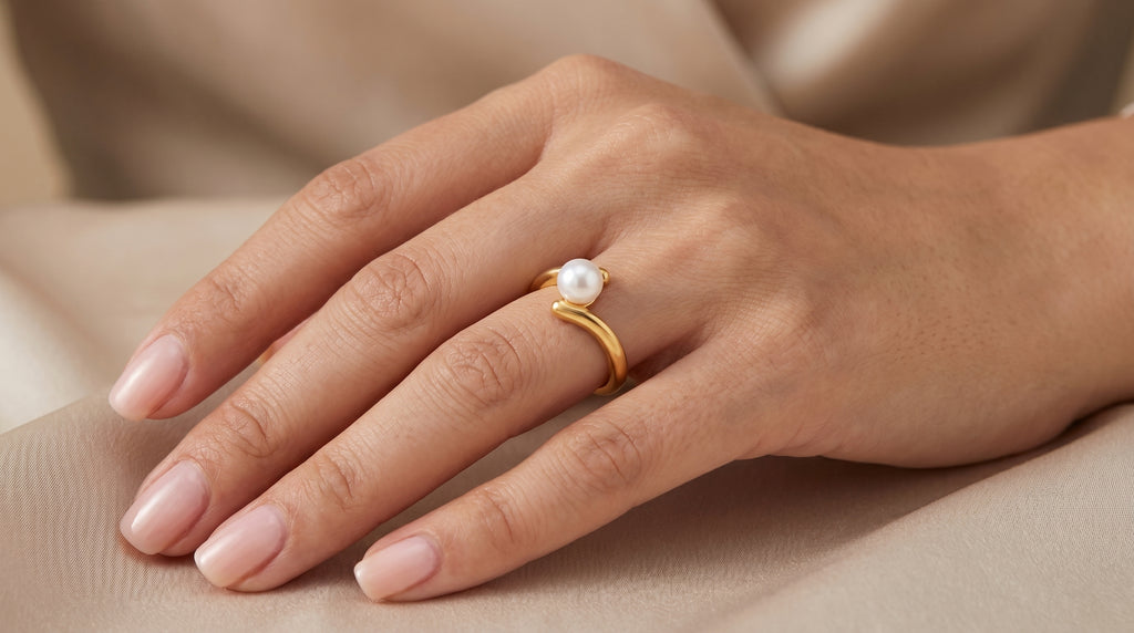 Open Pearl Ring